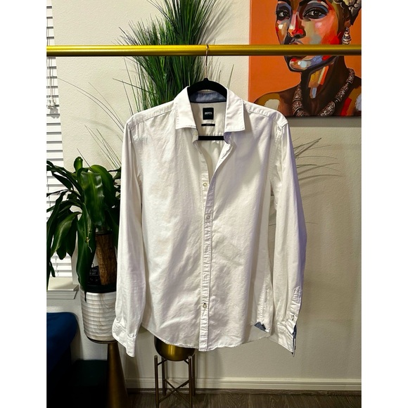 Hugo Boss Other - Hugo Boss BOSS Men's Rikki 53 Slim-Fit Shirt - Size Small